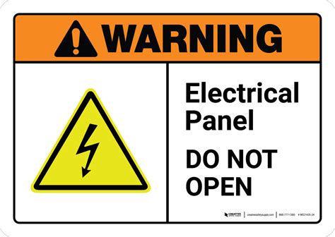 electric sign box drawing|danger sign for electrical panel.